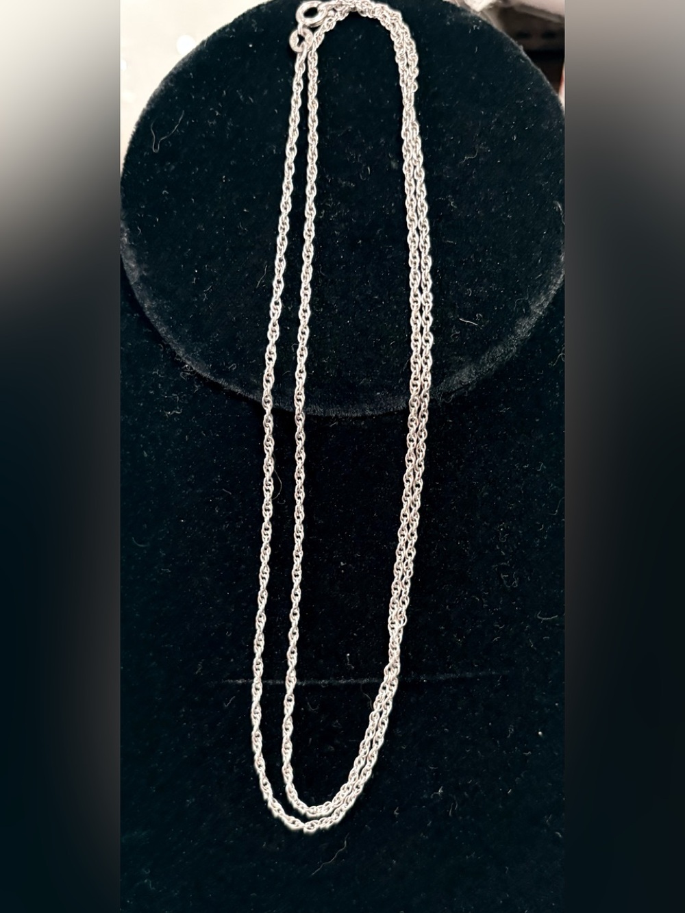 Vintage Stamped James Avery 925 Light Rope Chain Necklace, 24"